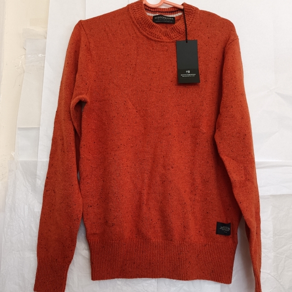 Scotch & Soda Classic Wool Blend Crewneck Pullover size small new